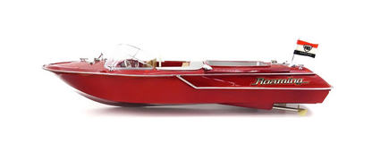 Wood Grain Speed Boat With Dual Motors And 2.4 Ghz Remote-2