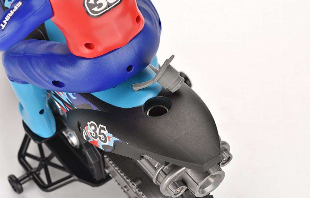 2.4G Scale 1:10 Smoking Motorcycle-5