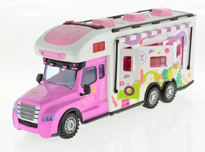 2.4G Pink Rv With Lights, Sound And Accessories-4