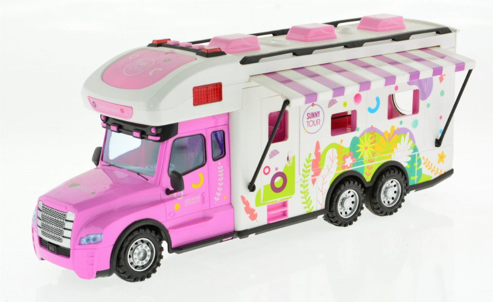 2.4G Pink Rv With Lights, Sound And Accessories-6