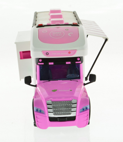 2.4G Pink Rv With Lights, Sound And Accessories-8