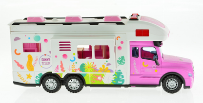 2.4G Pink Rv With Lights, Sound And Accessories-10