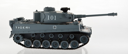 1:18 Scale Tiger 1 Gray With Airsoft Cannon-3