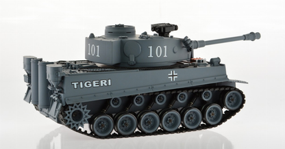 1:18 Scale Tiger 1 Gray With Airsoft Cannon-4