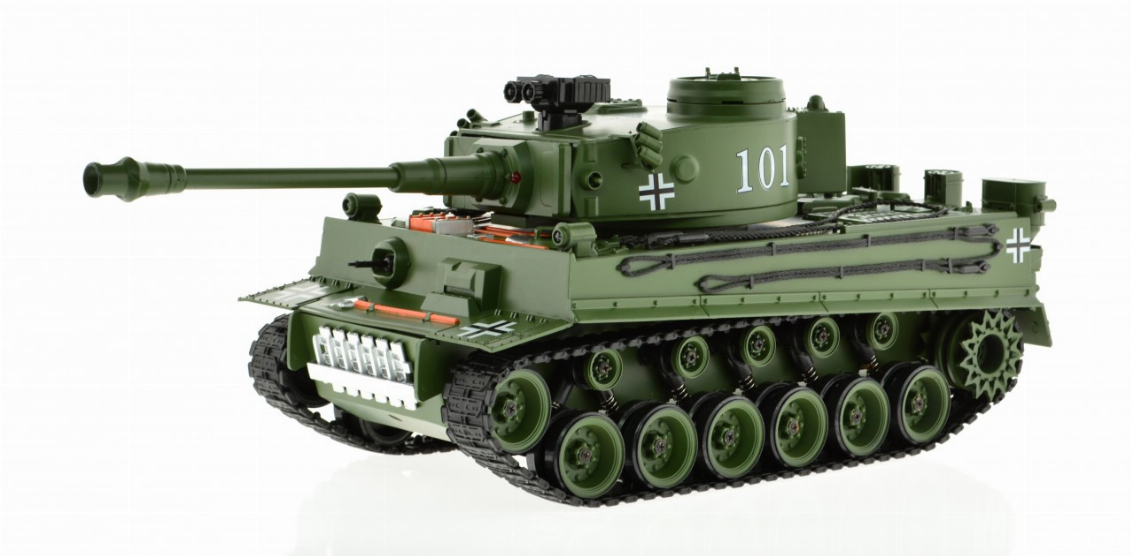 1:18 Scale Tiger Green With Airsoft Cannon