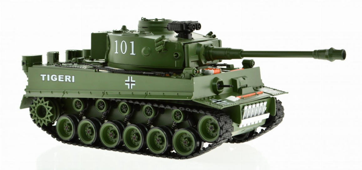 1:18 Scale Tiger Green With Airsoft Cannon-5