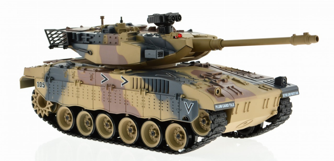 1:18 Scale Merkava With Airsoft Cannon-4