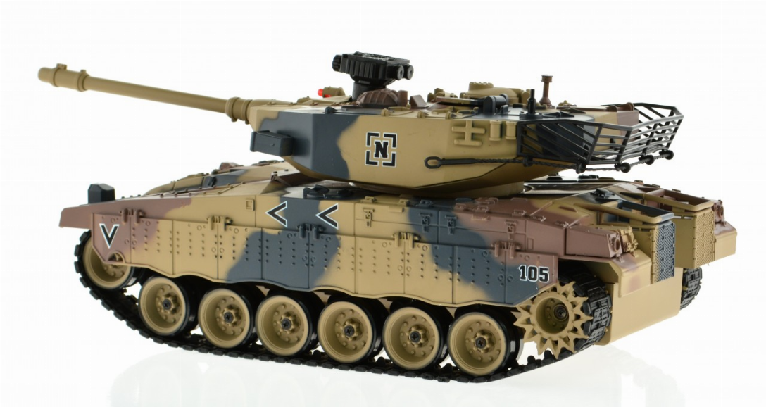 1:18 Scale Merkava With Airsoft Cannon-9