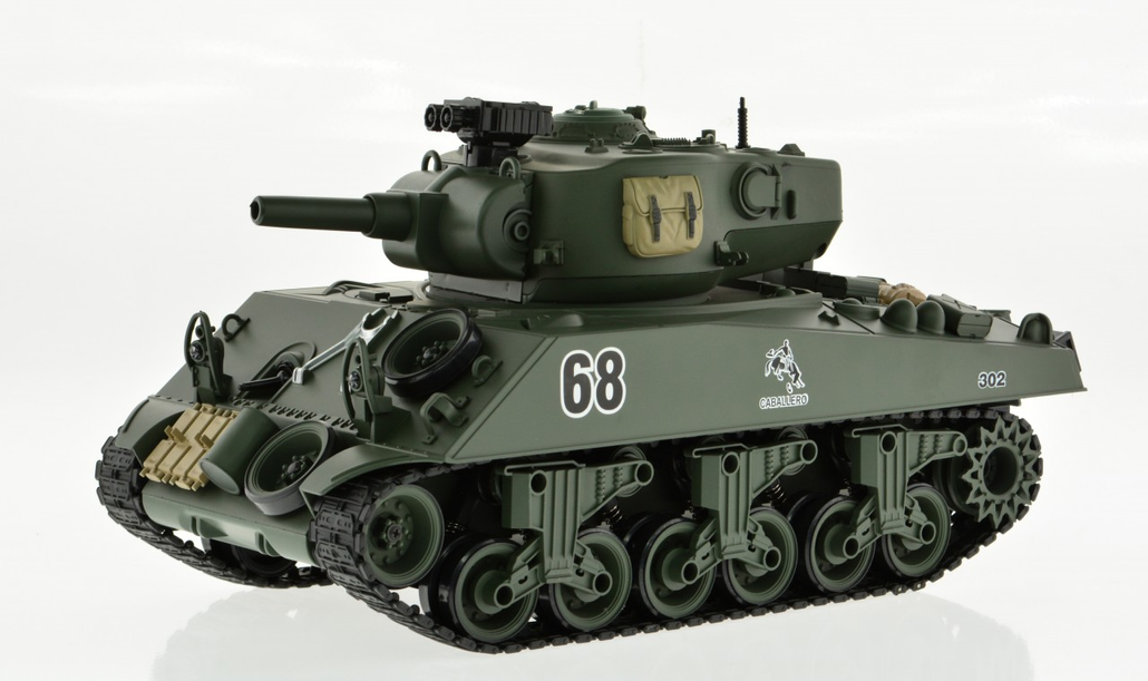 1:18 Scale Sherman With Airsoft Cannon-2