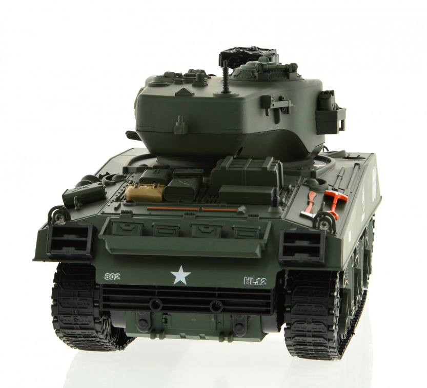 1:18 Scale Sherman With Airsoft Cannon-7