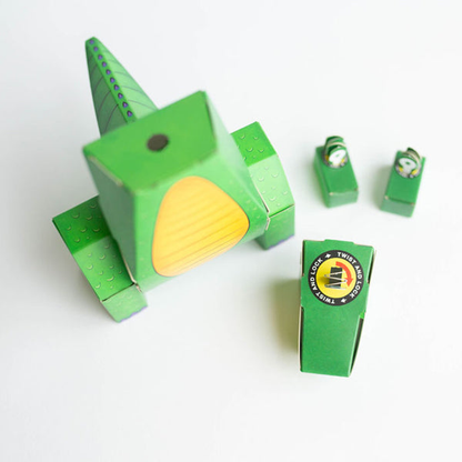 CUBLES Dragon | Build Your Own 3D Product Figures | A Sturdy No Glue No Scissors Activity-5