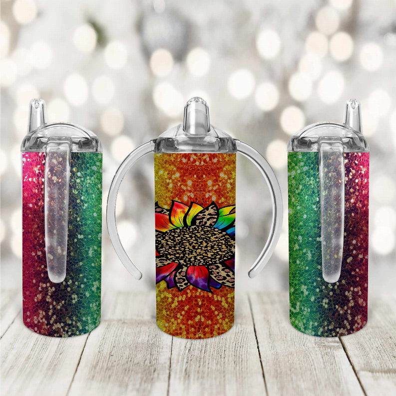 Colorful/Sunflower/Glitters Kid Sippy Cup