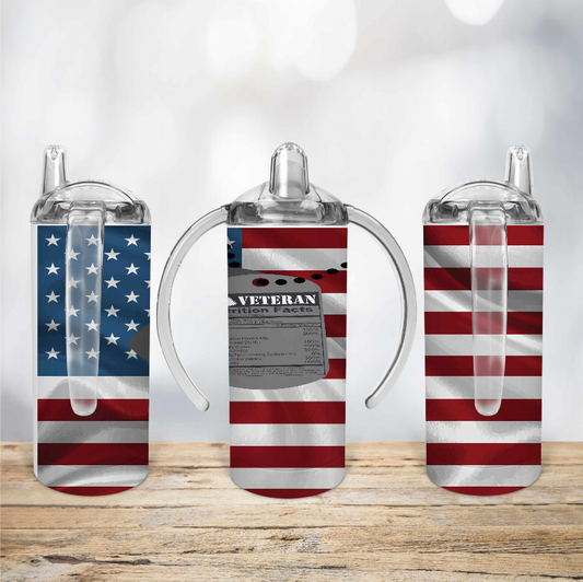 Veteran/Usa Flag Kid Sippy Cup