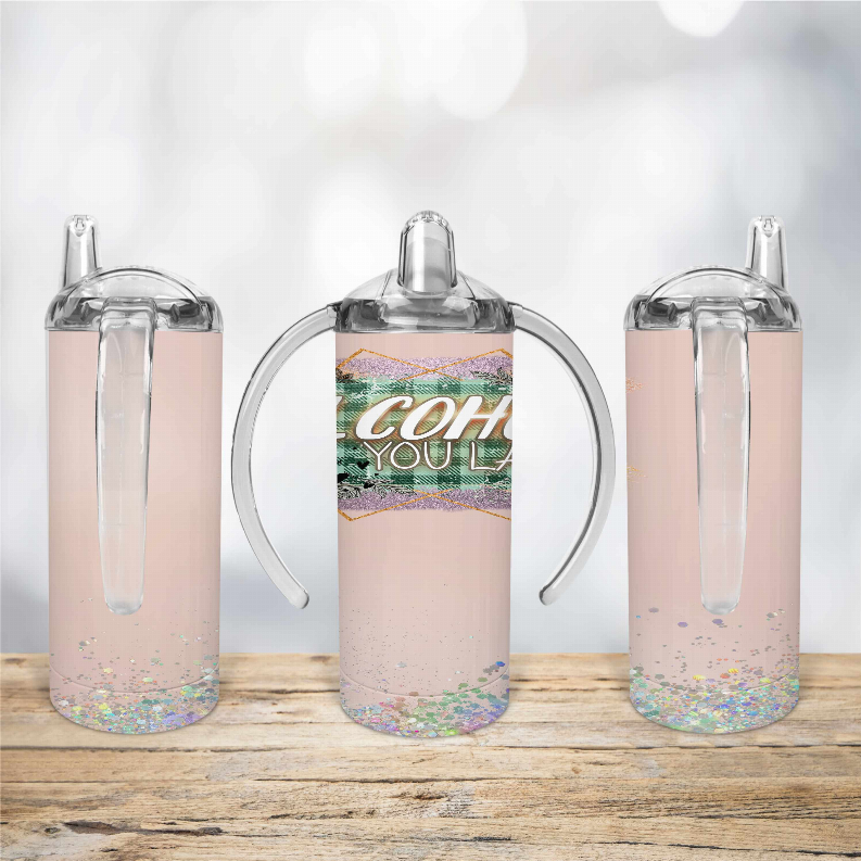 Baby Pink/Glitters Kid Sippy Cup