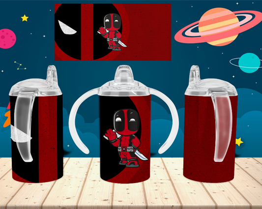 Deadpool/Red/Black Kid Sippy Cup