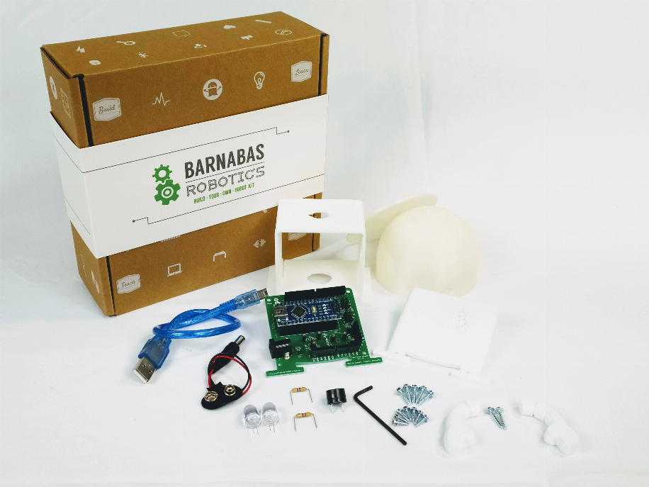 Barnabas-Bot: Arduino-Compatible 3-D Printed Robot Kit (Ages 9-12)-2