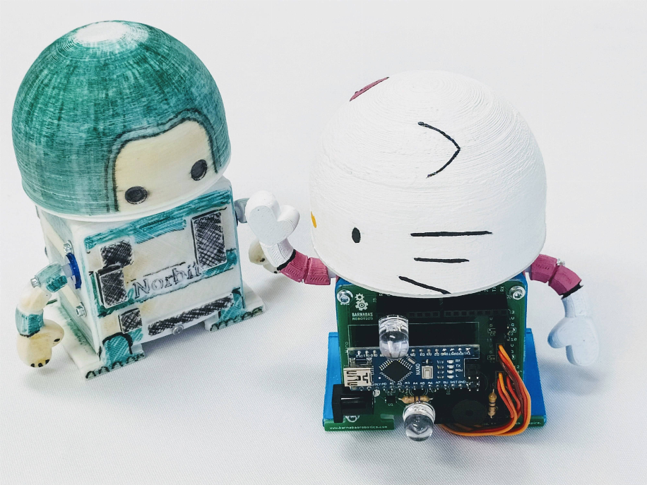 Barnabas-Bot: Arduino-Compatible 3-D Printed Robot Kit (Ages 9-12)-4