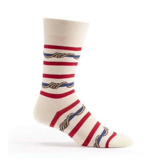 Wrap Around Stripes Sock Cream