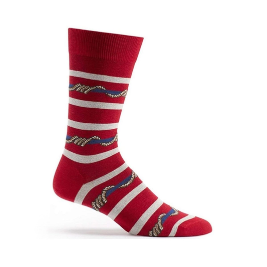 Wrap Around Stripes Sock Red