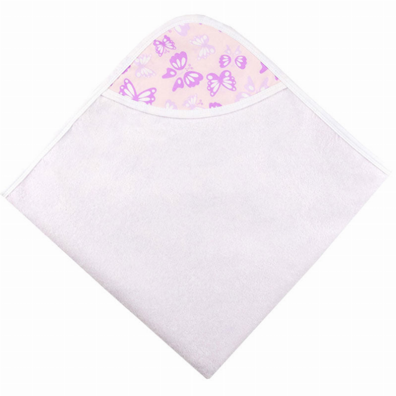 B & N Printed Percale Hooded Towel