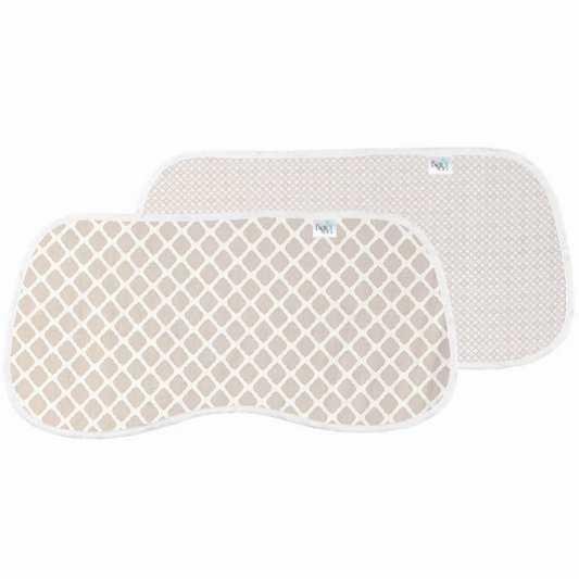 B & N Printed Percale Burp Pads -2 Pk