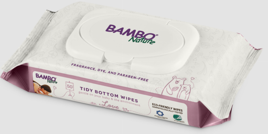 Bambo Nature Tidy Bottom - Wet Wipes - 50 pack