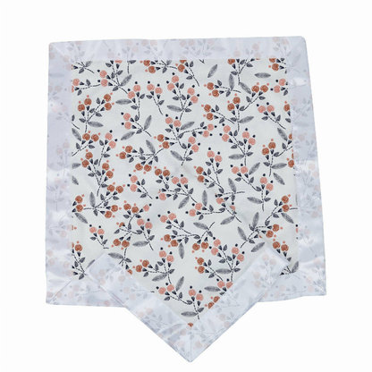 Dahlia Floral Bamboo Muslin Security Baby Blankie-2