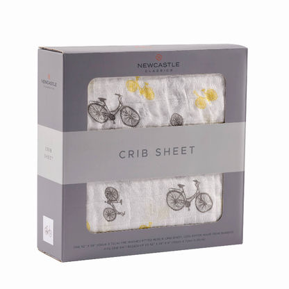 Vintage Bicycle Crib Sheet-2