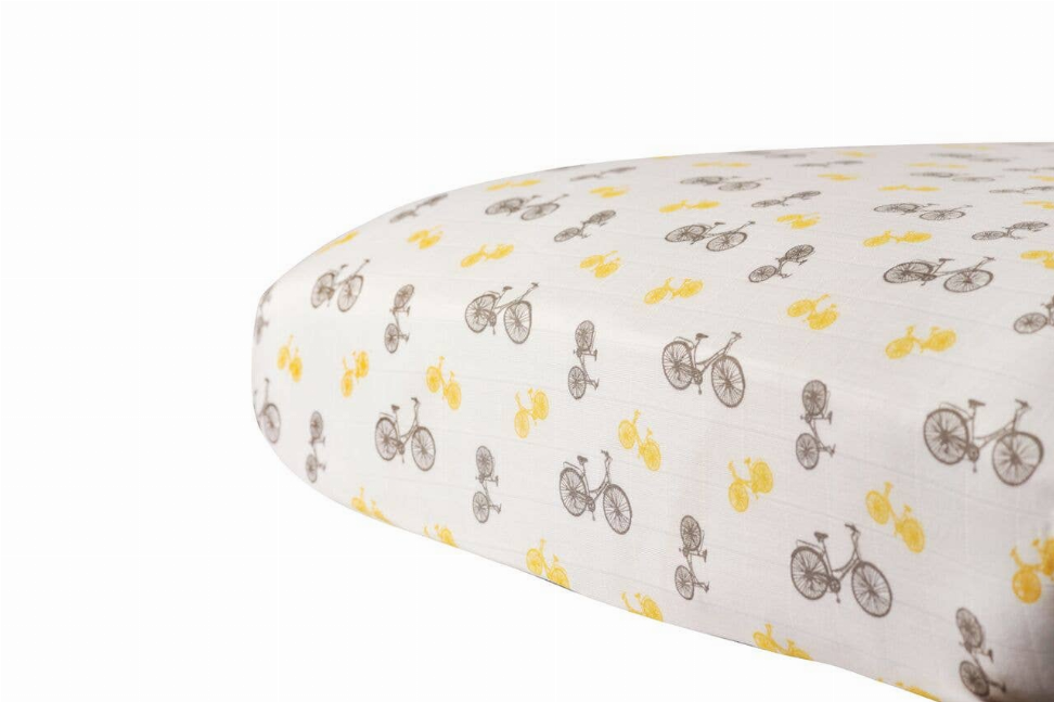 Vintage Bicycle Crib Sheet-3