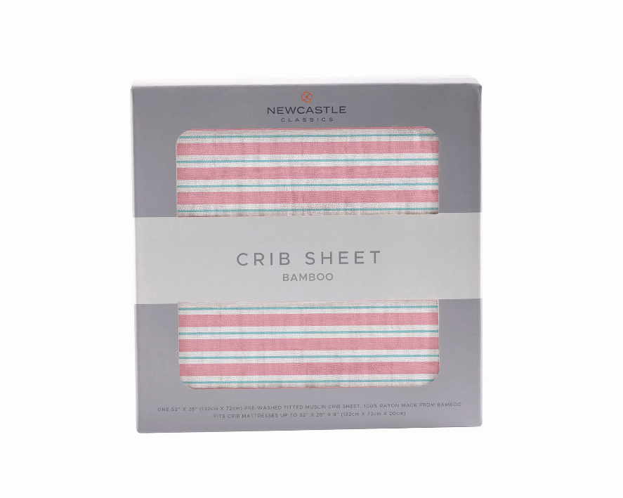 Candy Stripe Crib Sheet