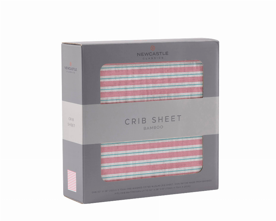 Candy Stripe Crib Sheet-2