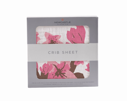 Cherry Blossom Crib Sheet