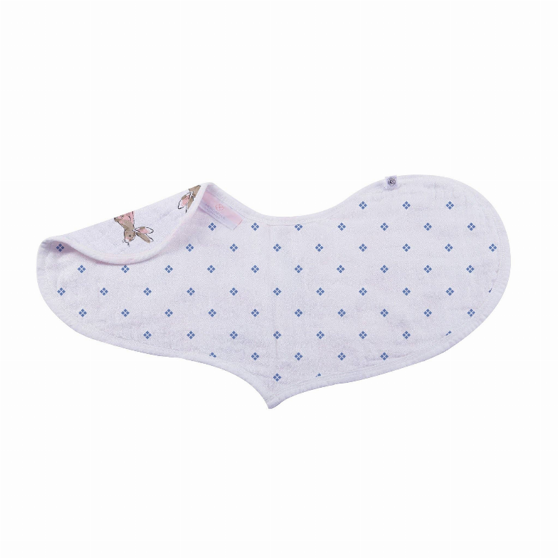 Wildflowers Bamboo Heart Bib-2