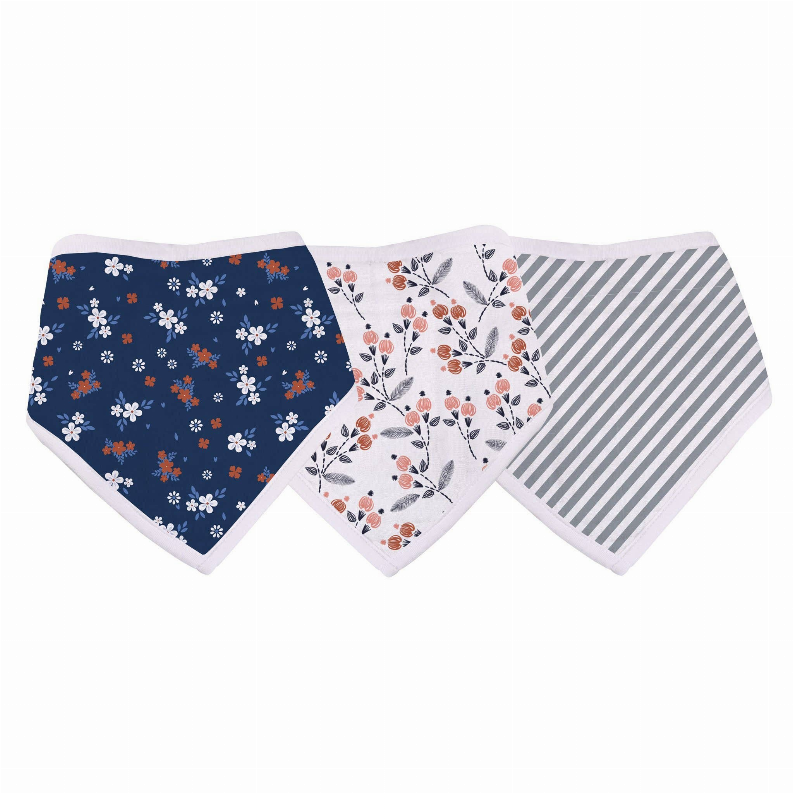 Blooms Bamboo Bandana Bibs-2