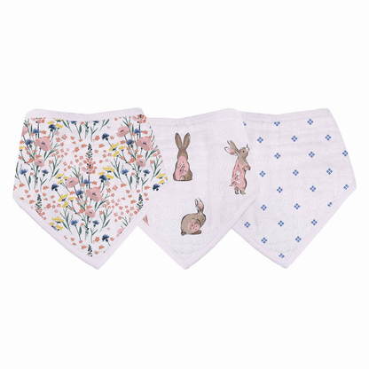 Wildflowers Bamboo Bandana Bibs-2