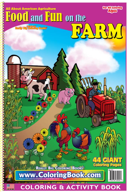 Food and Fun on the Farm Big Coloring Book