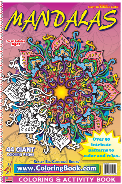 Mandalas Really Big Coloring Book