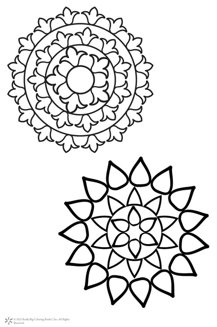 Mandalas Really Big Coloring Book-2