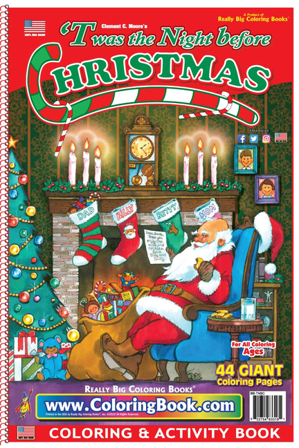 Twas the Night Christmas Big Coloring Book