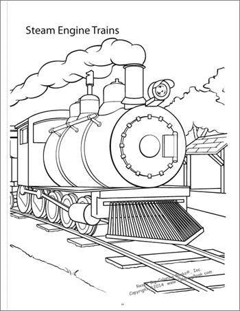 Trains Really Big Coloring Book-3