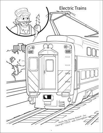 Trains Really Big Coloring Book-4