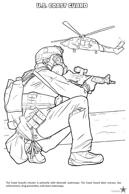 US Armed Forces Coloring Book-3