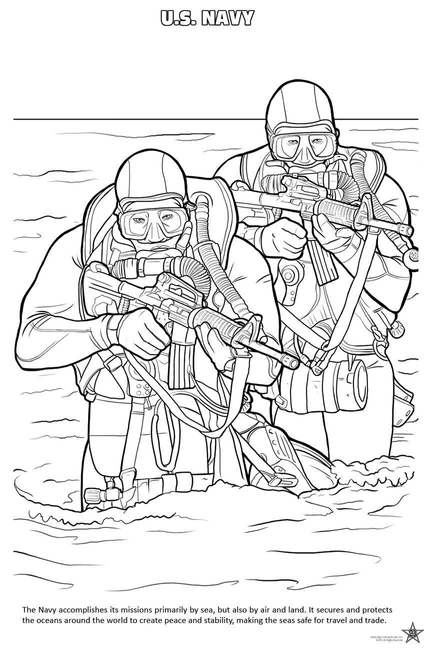 US Armed Forces Coloring Book-4