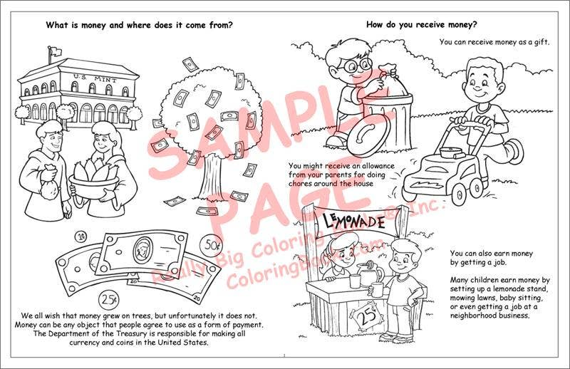 Kid's Book of Finance LapTop Coloring Book-2