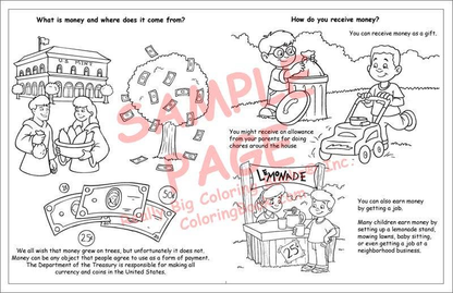 Kid's Book of Finance LapTop Coloring Book-2