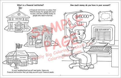 Kid's Book of Finance LapTop Coloring Book-3