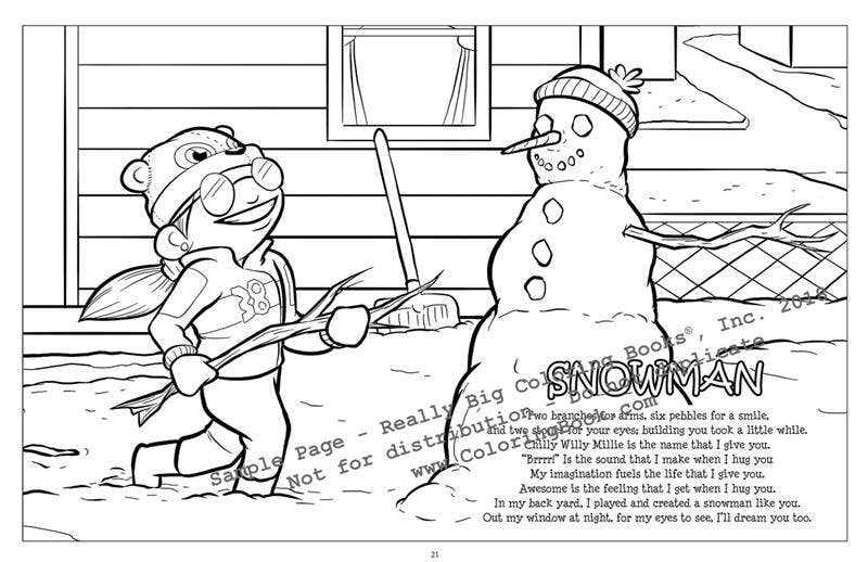 Snow Fall LapTop Coloring Book-3