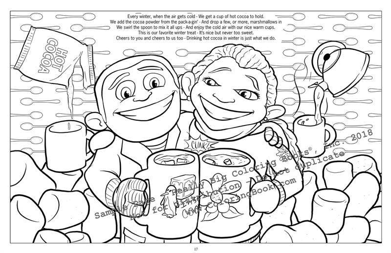 Snow Fall LapTop Coloring Book-4