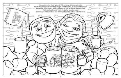 Snow Fall LapTop Coloring Book-4