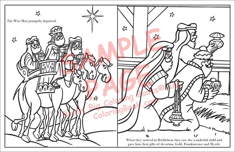 Real Story of Christmas LapTop Coloring Book-3